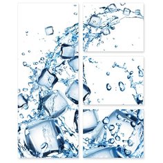 Модульная картина на холсте "Лед" 170x217 см Modulka.Ru