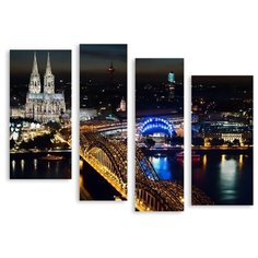 Модульная картина на холсте "Кёльн" 90x68 см Modulka.Ru