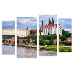 Модульная картина на холсте "Замок" 90x62 см Modulka.Ru