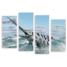 Модульная картина на холсте "Рыба-меч" 120x86 см Modulka.Ru