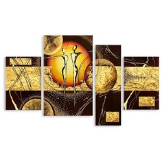 Модульная картина на холсте "Танцы на луне" 90x56 см Modulka.Ru