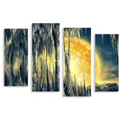 Модульная картина на холсте "Солнце" 120x86 см Modulka.Ru