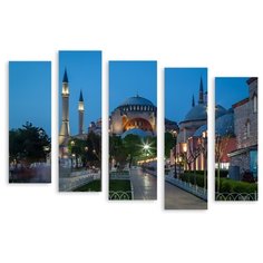 Модульная картина на холсте "Турецкая мечеть" 150x109 см Modulka.Ru