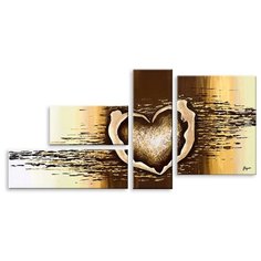 Модульная картина на холсте "Страстная любовь" 170x85 см Modulka.Ru