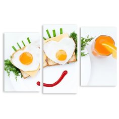 Модульная картина на холсте "Завтрак для любимых" 150x112 см Modulka.Ru
