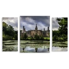 Модульная картина на холсте "Замок в Бельгии" 170x103 см Modulka.Ru