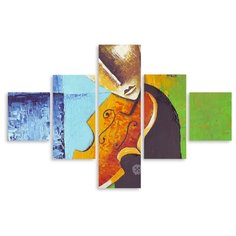 Модульная картина на холсте "Скрипач" 150x101 см Modulka.Ru