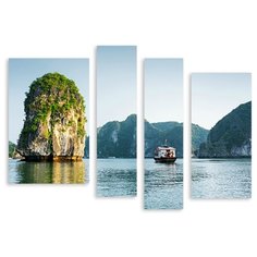Модульная картина на холсте "Природа Вьетнама" 150x111 см Modulka.Ru