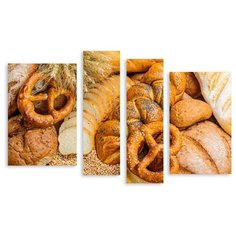 Модульная картина на холсте "Хлебобулочные изделия" 150x97 см Modulka.Ru