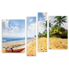 Модульная картина на холсте "Побережье океана" 170x123 см Modulka.Ru