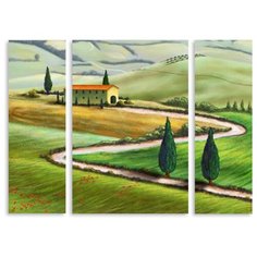 Модульная картина на холсте "Домик в Тоскане" 120x90 см Modulka.Ru