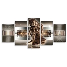 Модульная картина на холсте "Будда" 120x60 см Modulka.Ru
