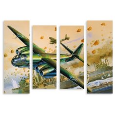 Модульная картина на холсте "Над кораблем" 170x125 см Modulka.Ru