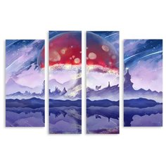 Модульная картина на холсте "Большой гриб" 120x85 см Modulka.Ru