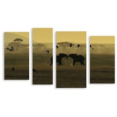 Модульная картина на холсте "Любовь" 120x71 см Modulka.Ru