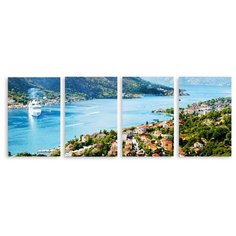 Модульная картина на холсте "Черногория" 150x57 см Modulka.Ru