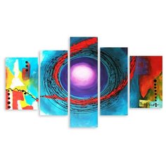 Модульная картина на холсте "Свет в конце тоннеля" 120x54 см Modulka.Ru