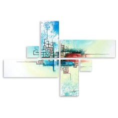 Модульная картина на холсте "Лабиринт" 120x82 см Modulka.Ru