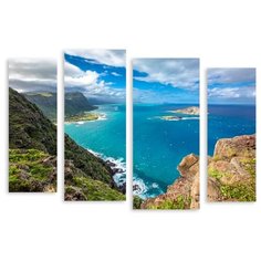 Модульная картина на холсте "Гавайи" 90x64 см Modulka.Ru