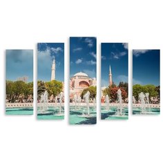 Модульная картина на холсте "Стамбул" 170x110 см Modulka.Ru