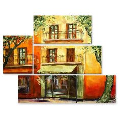 Модульная картина на холсте "Уютный магазинчик" 90x70 см Modulka.Ru