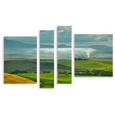 Модульная картина на холсте "Тоскана" 150x94 см Modulka.Ru