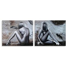 Модульная картина на холсте "Обнаженная девушка" 150x149 см Modulka.Ru