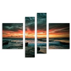 Модульная картина на холсте "Закат" 120x88 см Modulka.Ru