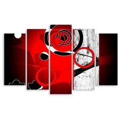 Модульная картина на холсте "Круги" 170x109 см Modulka.Ru