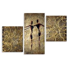 Модульная картина на холсте "Танец с обручами" 90x60 см Modulka.Ru