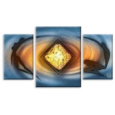 Модульная картина на холсте "В центре страсти" 150x87 см Modulka.Ru