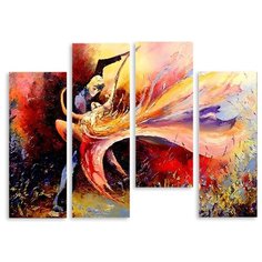 Модульная картина на холсте "Страстный пасодобль" 170x130 см Modulka.Ru