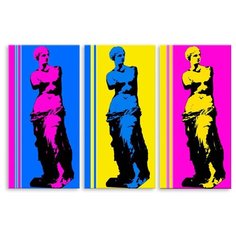 Модульная картина на холсте "Статуя" 150x101 см Modulka.Ru