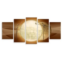 Модульная картина на холсте "Между планетами" 90x43 см Modulka.Ru