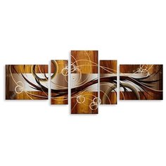 Модульная картина на холсте "Нити" 90x39 см Modulka.Ru