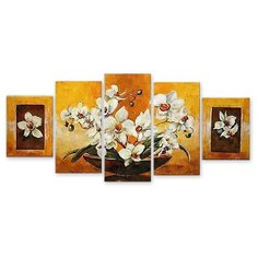 Модульная картина на холсте "Праздничный букет" 120x57 см Modulka.Ru