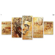 Модульная картина на холсте "Древний мыслитель" 120x57 см Modulka.Ru