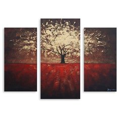 Модульная картина на холсте "Снежное дерево" 170x129 см Modulka.Ru