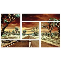 Модульная картина на холсте "Дорога" 150x89 см Modulka.Ru