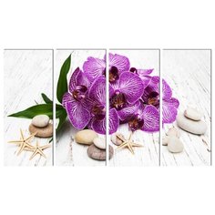 Модульная картина на холсте "Орхидеи" 150x88 см Modulka.Ru
