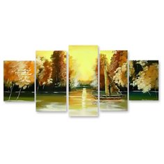 Модульная картина на холсте "Парусная лодочка" 90x43 см Modulka.Ru