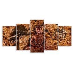 Модульная картина на холсте "Буддийская реальность" 120x59 см Modulka.Ru