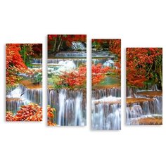 Модульная картина на холсте "Осенние краски" 120x81 см Modulka.Ru