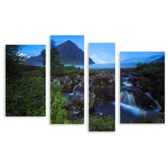 Модульная картина на холсте "Горный пейзаж" 120x80 см Modulka.Ru