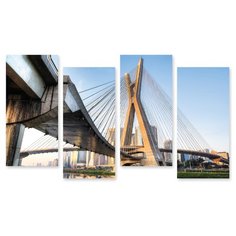 Модульная картина на холсте "Мост" 90x53 см Modulka.Ru