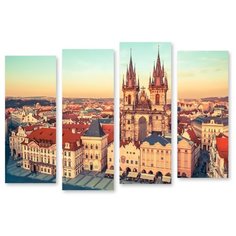 Модульная картина на холсте "Красавица Прага" 120x87 см Modulka.Ru