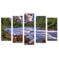 Модульная картина на холсте "Природа Канады" 120x75 см Modulka.Ru