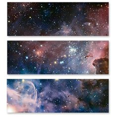 Модульная картина на холсте "Свет далёких звёзд" 120x111 см Modulka.Ru