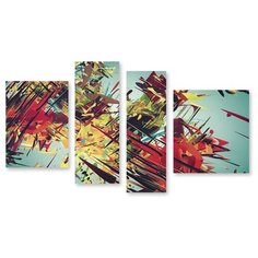 Модульная картина на холсте "Краски" 150x88 см Modulka.Ru