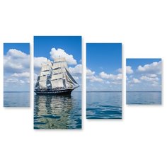 Модульная картина на холсте "Путешествие по морю" 90x57 см Modulka.Ru